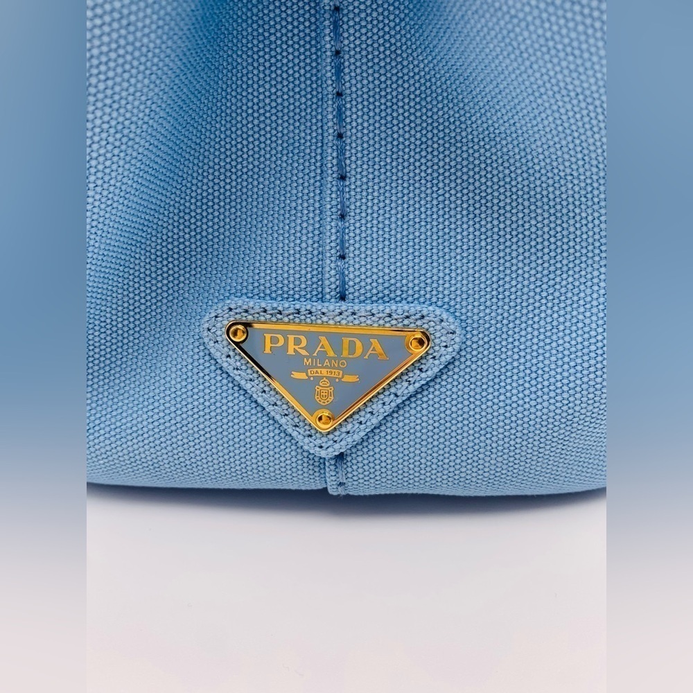 Prada Canapa Logo Tote - Beautiful Blue 🩵 - Picture 7 of 12